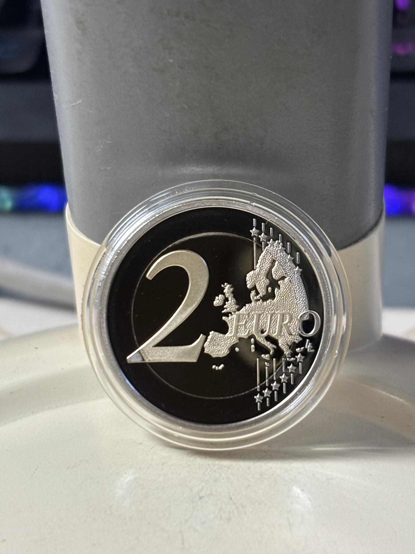 第186期拍卖 法国2022年巴黎2024夏季奥运会2欧精制版纪念币