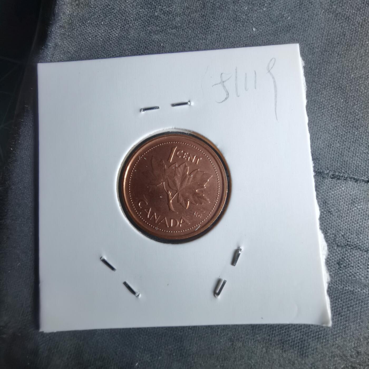 沼泽如烟--第951场 加拿大2002年一分纪念币