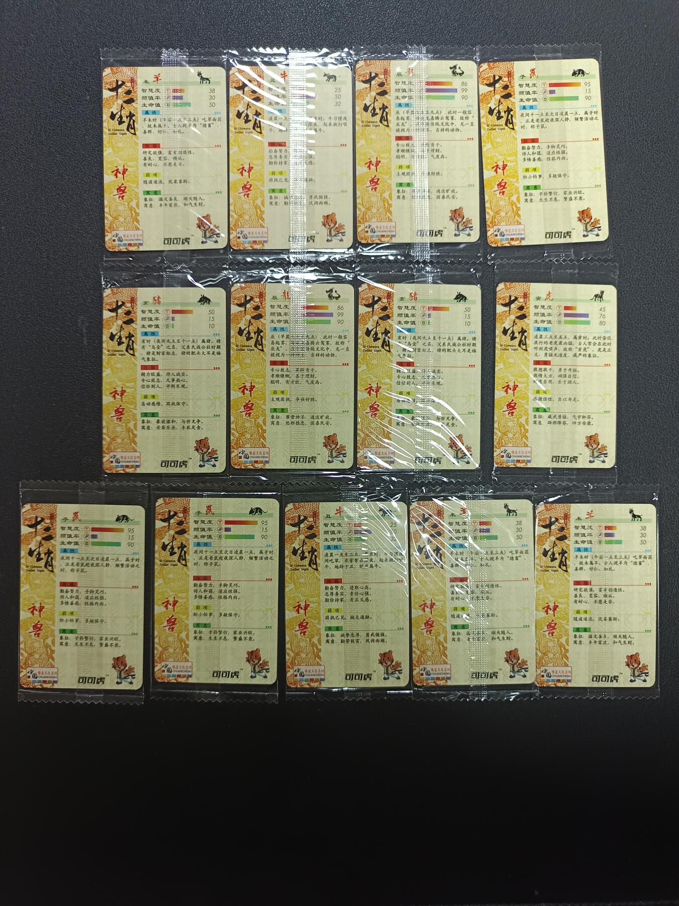 天玑星卡拍第157期《1.5周一截拍》持续收拍收评中 满赠卡需备注 可可虎 十二生肖 13张