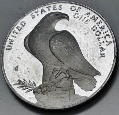 文馨钱币收藏 迎新纳福2026新年第一场（第 287 场）金银老铜币拍卖 - 全新 1984 年美国洛杉矶奥运会 1 美元获奖纪念精制大银币重 26.73 克 900 高银