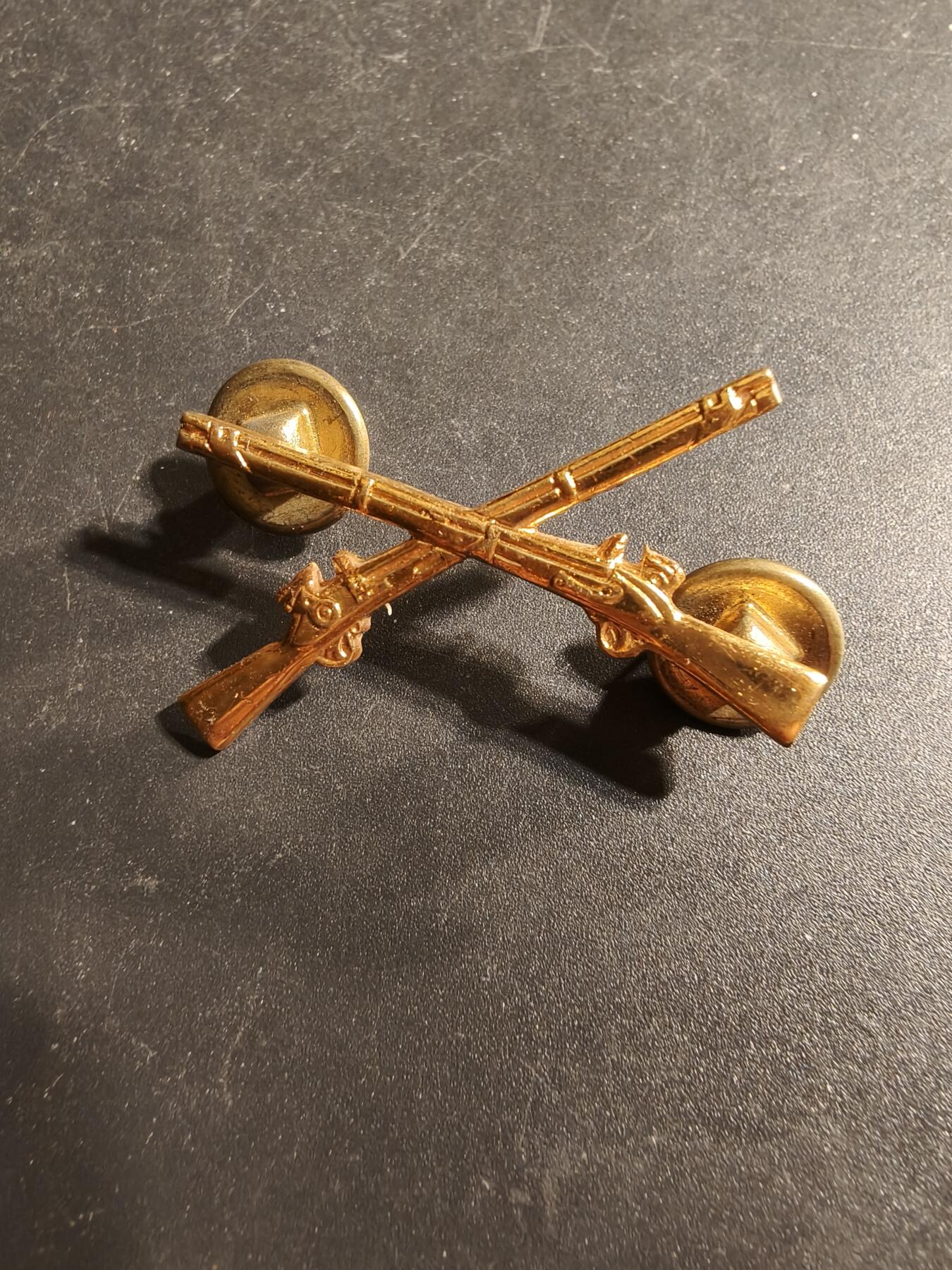 老王徽章第173期 美国步兵领章    早期版    Gemsco厂标