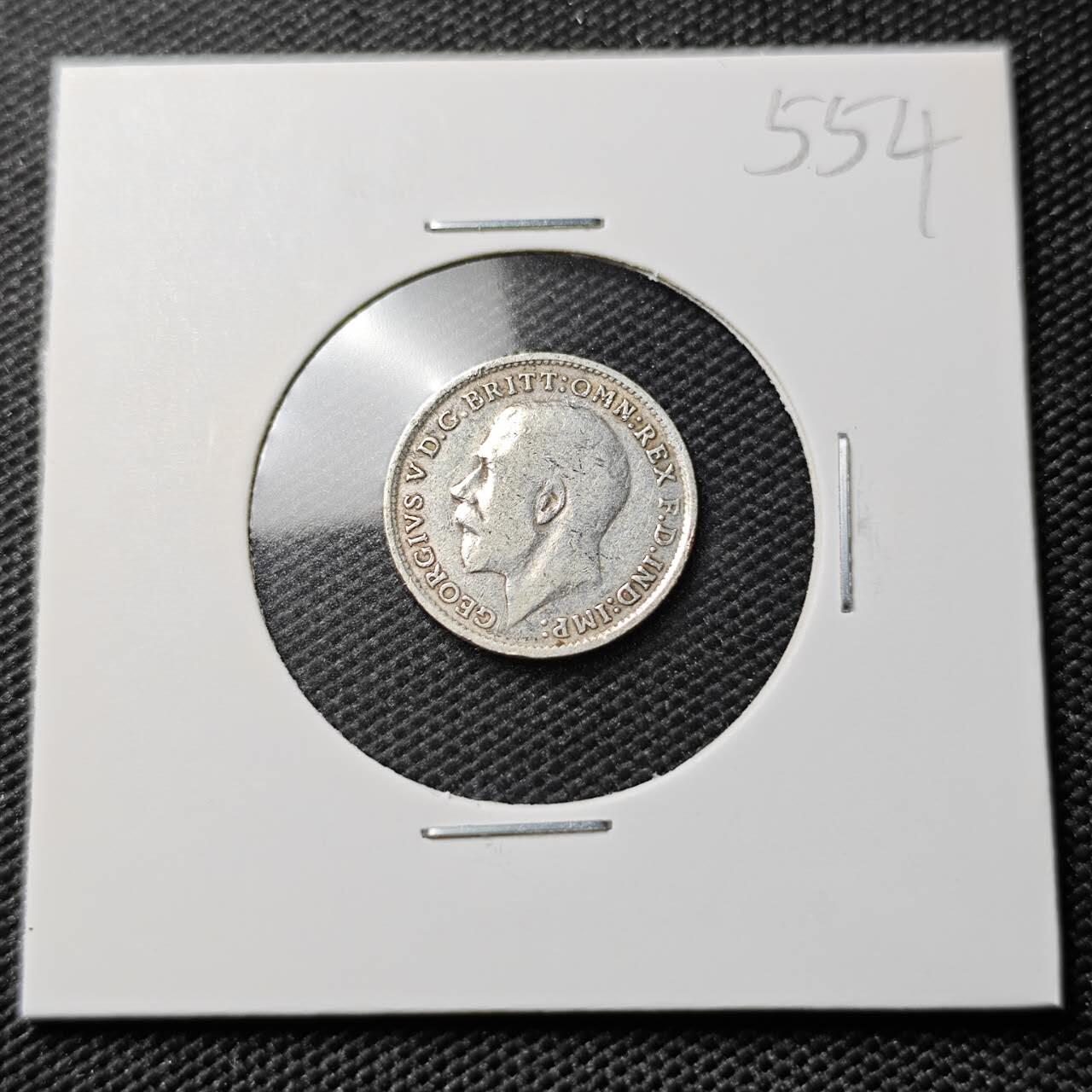 KK钱币收藏小铺 《套币 好品/批量散币专场》  2月预留时间 周末发货  1918英国3便士银币 高银