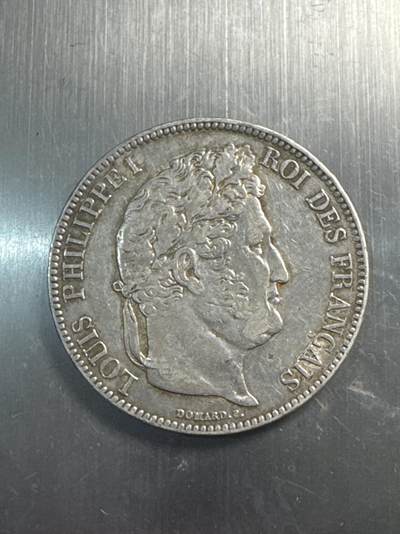 ❤️【币观天下】❤️ 第337期钱币拍卖- 2026.1.2周五晚上6点半场-长期征集拍品 - 法国1837年5法郎银币