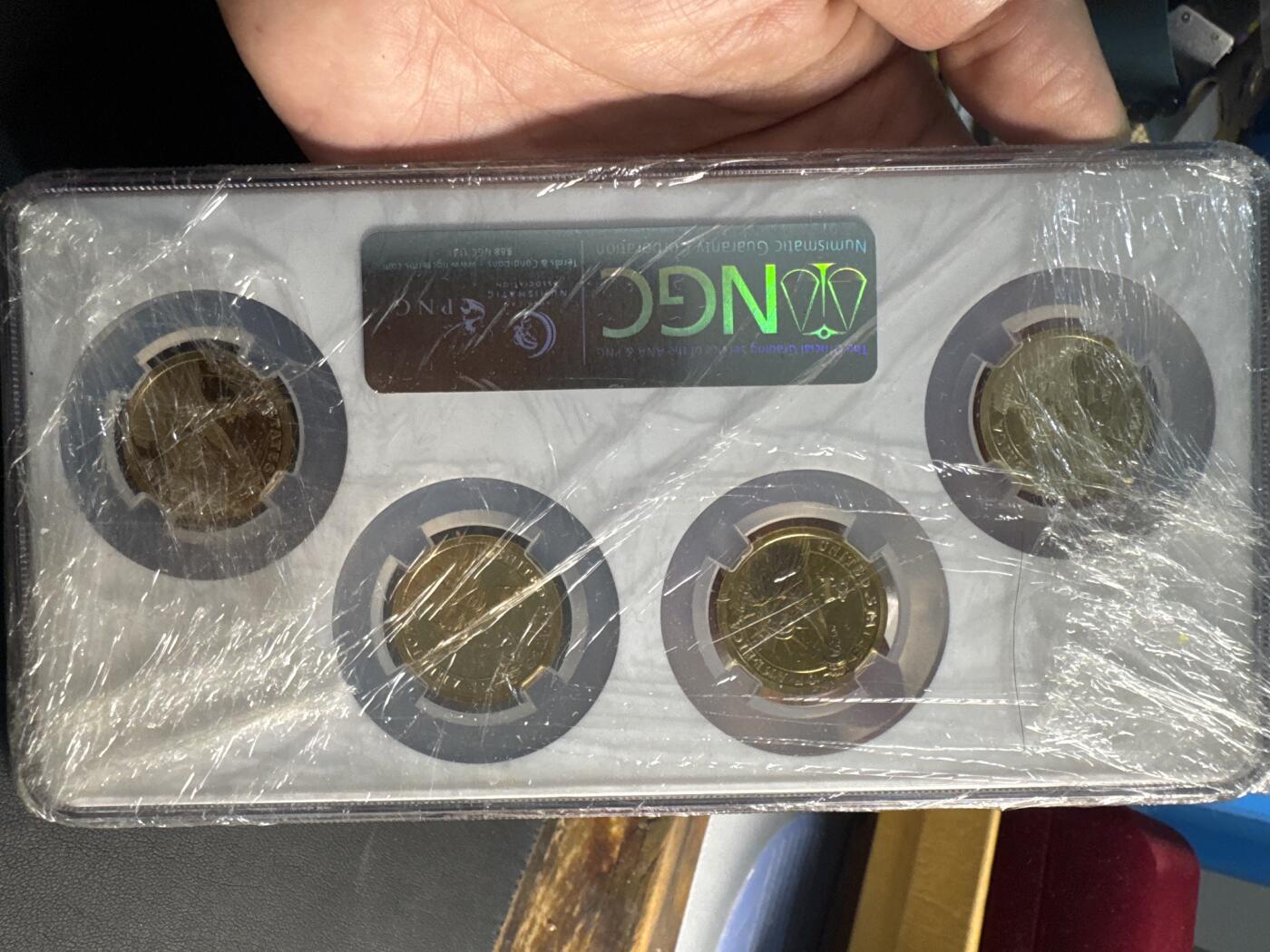 ❤️【币观天下】❤️ 第337期钱币拍卖- 2026.1.2周五晚上6点半场-长期征集拍品 美国2009年精制总统套币4枚 NGC PF69