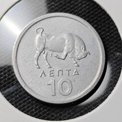 KK钱币收藏小铺 《套币 好品/批量散币专场》  2月预留时间 周末发货 -  1976希腊10雷普塔 好品