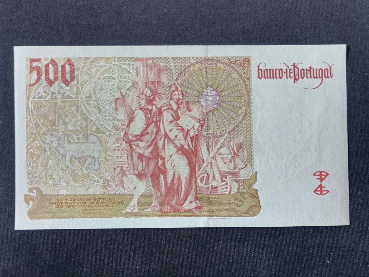 【游宝包邮场】蛇年第104期  葡萄牙-500埃斯库多【2000年 全新UNC】