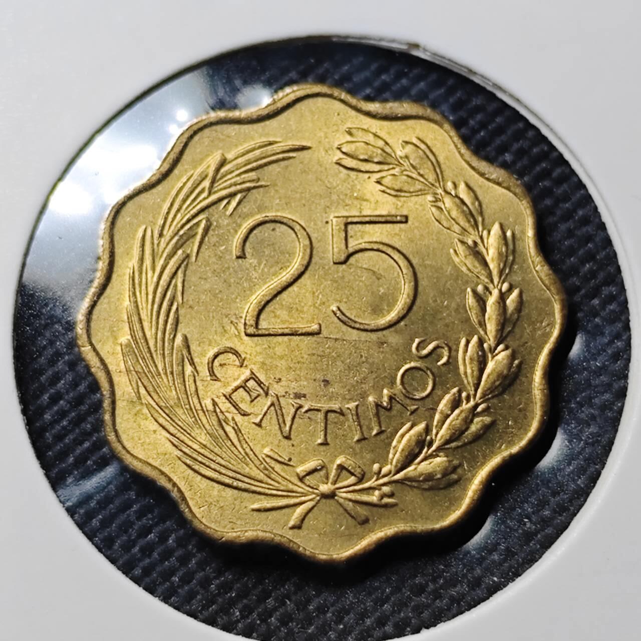 KK钱币收藏小铺 《套币 好品/批量散币专场》  2月预留时间 周末发货  1953巴拉圭25分 好品铜币