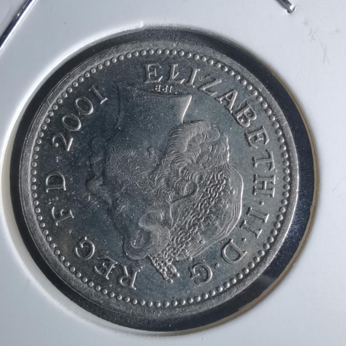 沼泽如烟--第951场 英国2001年10便士