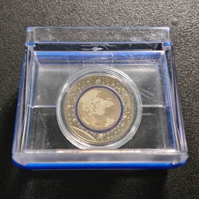 【德藏】世界币章拍卖第160期 - 2016年 德国地球气候带-地球行星聚合环5欧元镍币 原盒 直径约：27.25mm；重约：9g