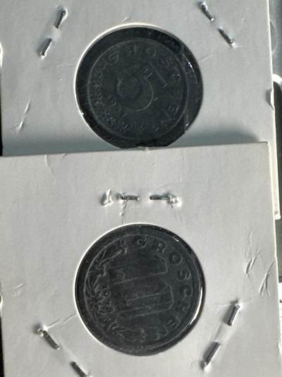 ❤️【币观天下】❤️ 第337期钱币拍卖- 2026.1.2周五晚上6点半场-长期征集拍品 - 奥地利1948年5、10格罗申