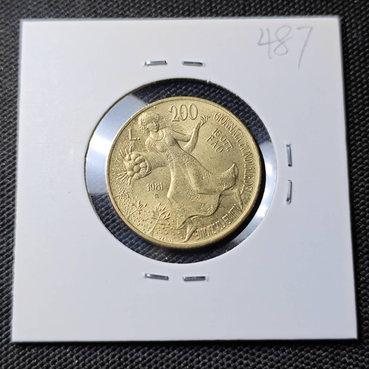 KK钱币收藏小铺 《套币 好品/批量散币专场》  2月预留时间 周末发货  意大利200里拉纪念币 好品