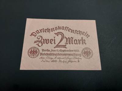 博彦收藏   1月10日 8点 钱币专场 全场包邮 - 1922德国地区纸币 UNC 95品