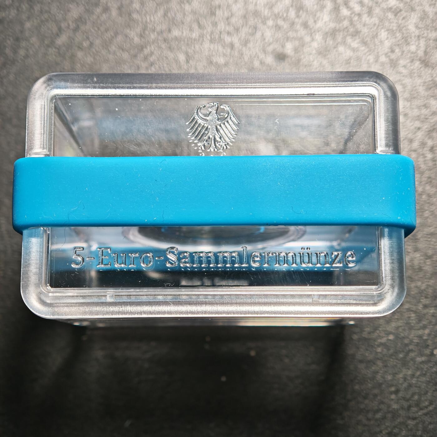 【德藏】世界币章拍卖第160期 发行量极少 2020年 德国地球气候带-亚极地聚合环5欧元精制镍币 原盒 直径约：27.25mm；重约：9g