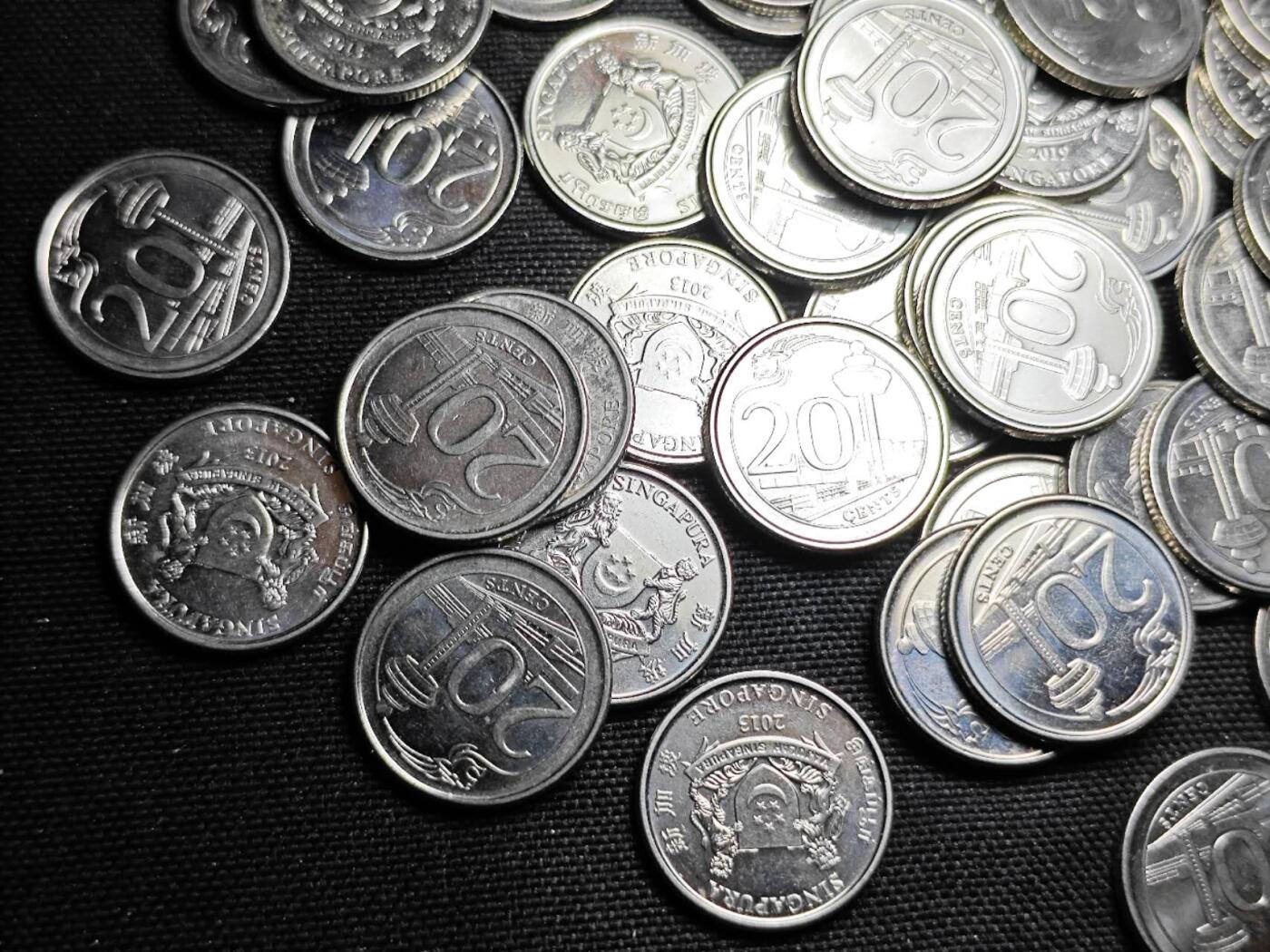 KK钱币收藏小铺 《套币 好品/批量散币专场》  2月预留时间 周末发货  新加坡20分93枚一组