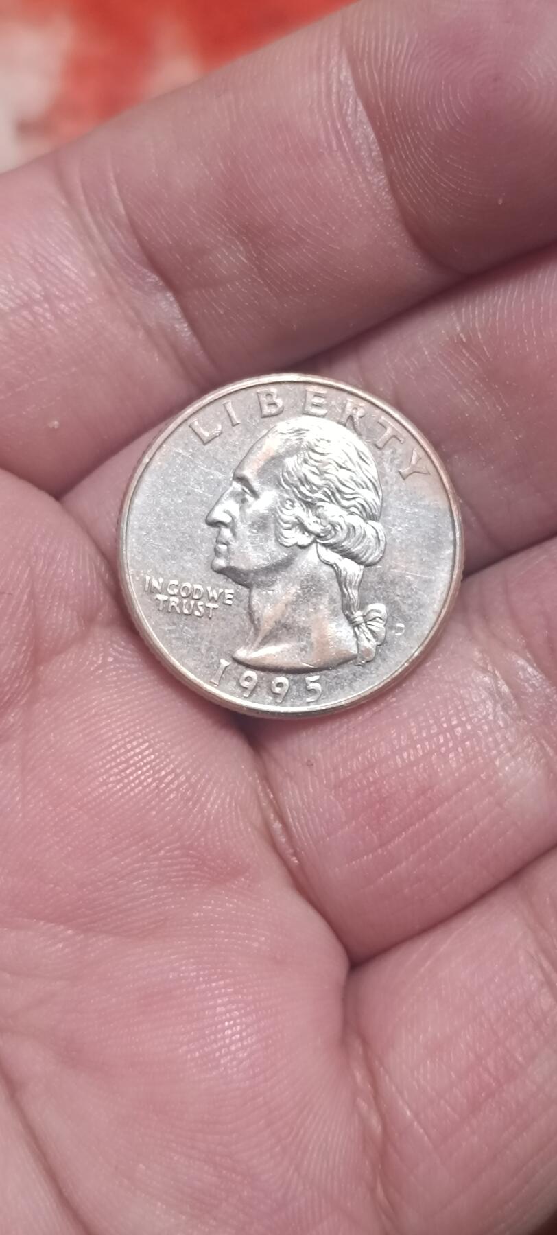 万国钱币阁第一场【元旦场】 美国华盛顿25硬币（弱品）