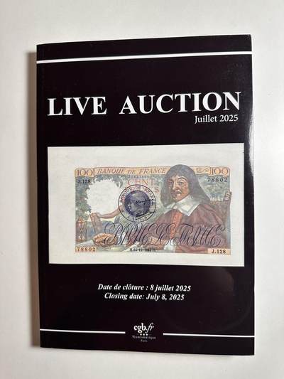 🐍甜小邱世界纸币收藏🐍第138期精品场💐 - 法国CGB2025年纸币拍卖目录 内含大量珍罕法国纸钞 收藏参考资料佳品