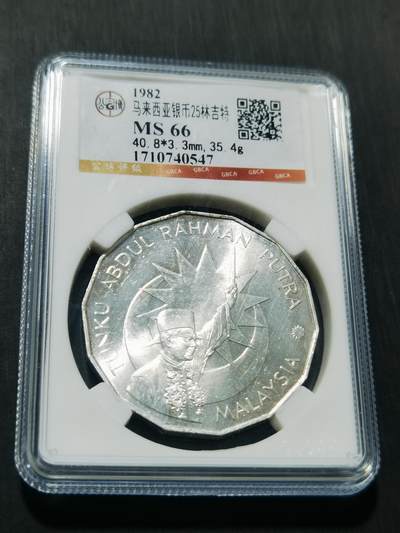 天下钱庄专场欢迎参拍 - 马来西亚25林吉特银币，925银