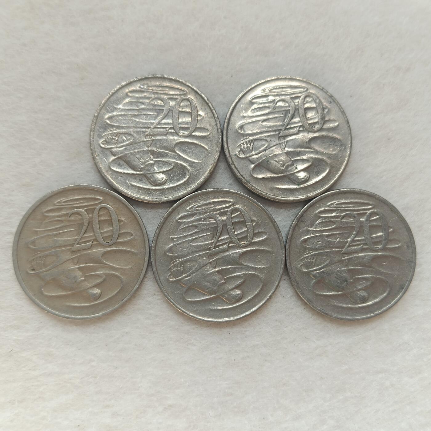 君烨收藏 0元起拍 散币场 每天一场 可留存 第21场 周日发货 15澳大利亚20分