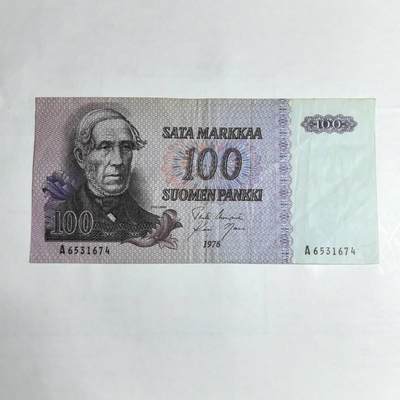 各国外币第106期 无佣金 - 芬兰100马克 1976年