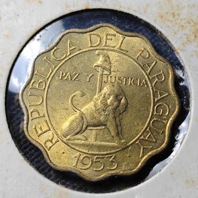 KK钱币收藏小铺 《套币 好品/批量散币专场》  2月预留时间 周末发货 -  1953巴拉圭50分 好品