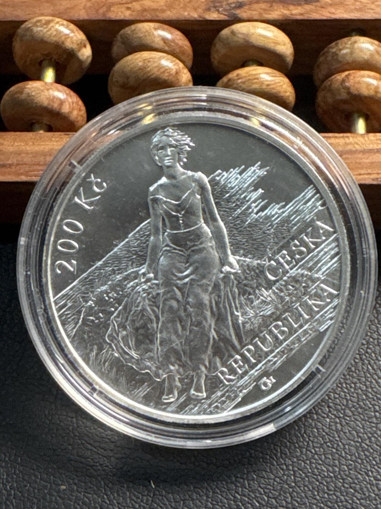 ❤️【币观天下】❤️ 第337期钱币拍卖- 2026.1.2周五晚上6点半场-长期征集拍品 捷克2023年马克斯·什瓦宾斯基诞辰150周年纪念银币13克925银