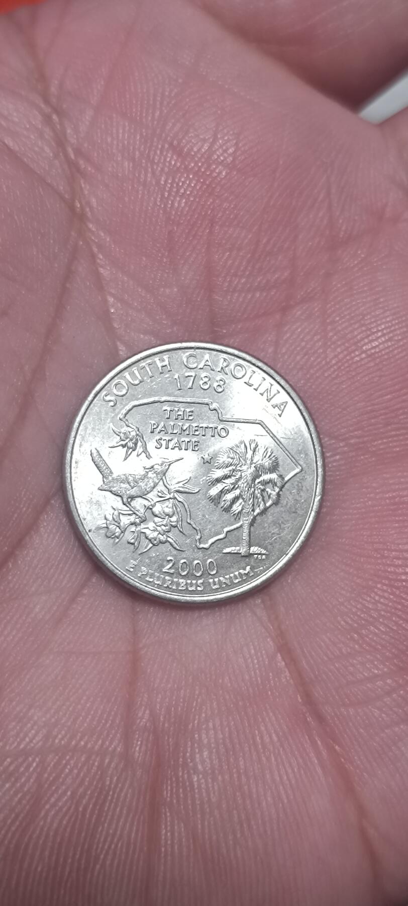 万国钱币阁第一场【元旦场】 美国南卡莱罗那州25美分纪念币