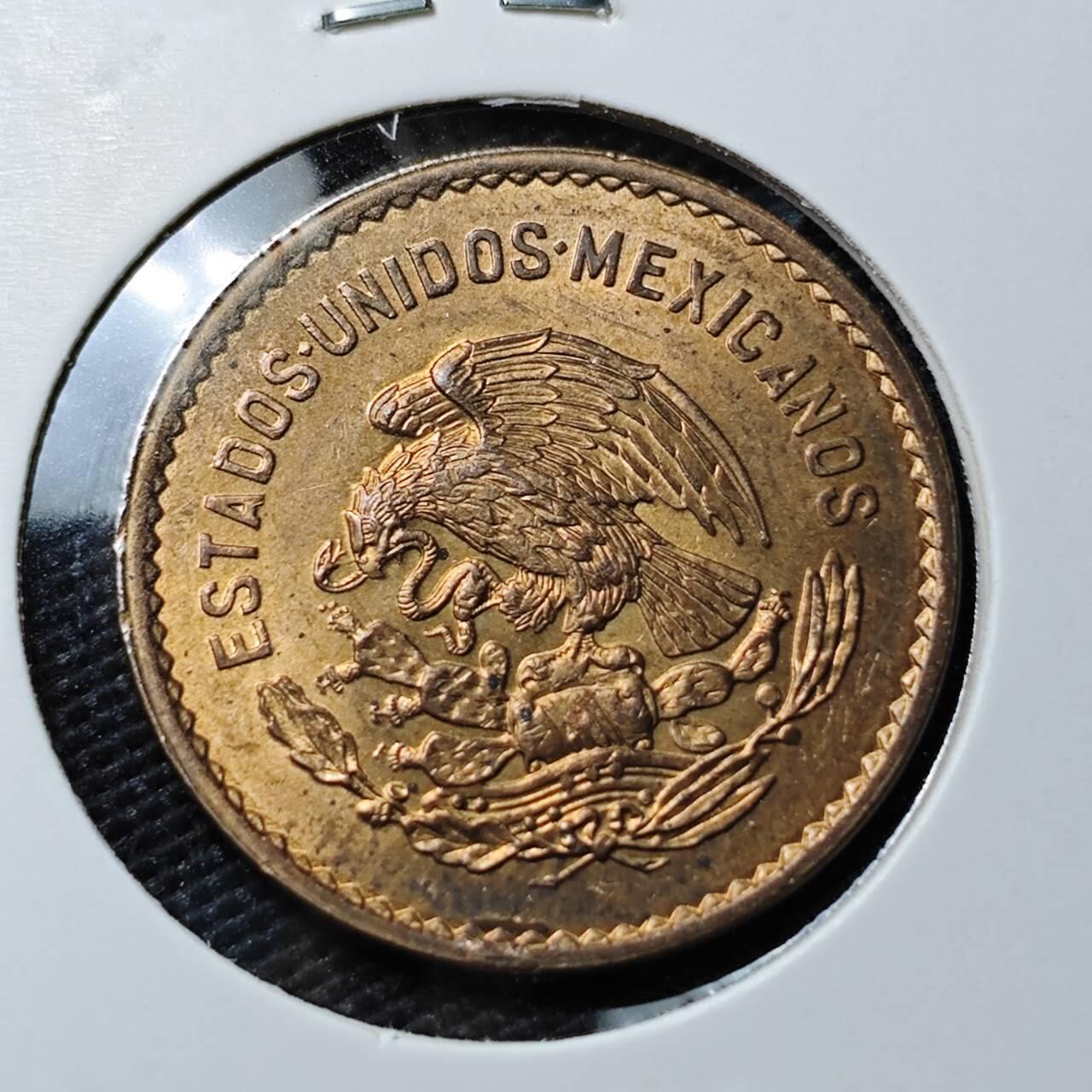 KK钱币收藏小铺 《套币 好品/批量散币专场》  2月预留时间 周末发货  1944墨西哥5分铜币 好品