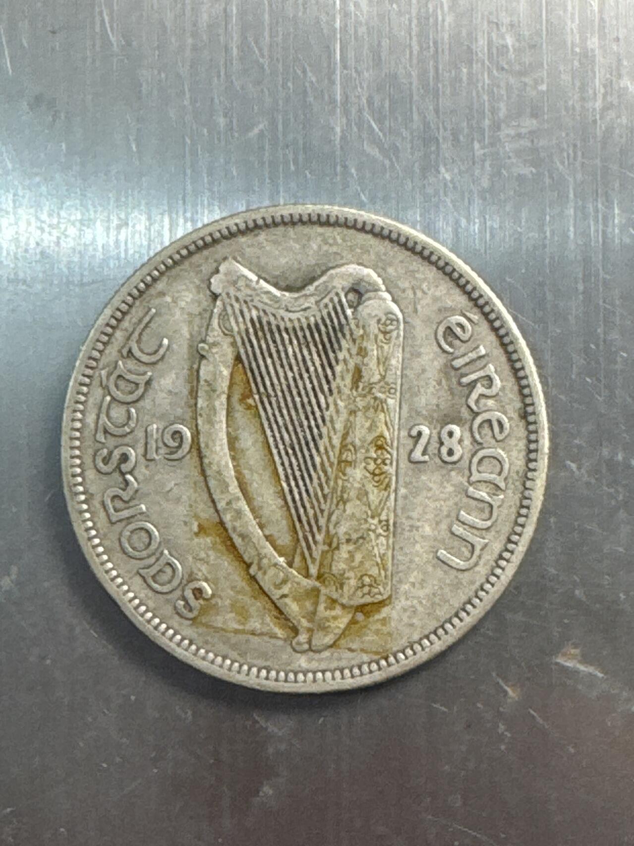 ❤️【币观天下】❤️ 第337期钱币拍卖- 2026.1.2周五晚上6点半场-长期征集拍品 爱尔兰1928年银币