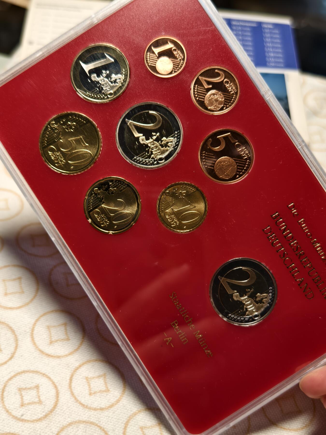 抚柳草堂-第五期章牌钱币（元旦欢庆场） 奖章勋章限时免佣 满百包邮 放漏专场 2011德国欧元硬币纪念套装 含一枚2欧元科隆大教堂 少见品种