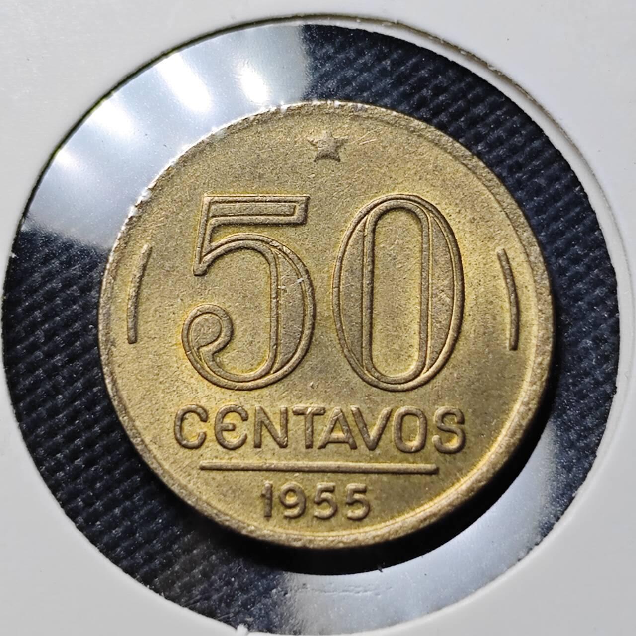 KK钱币收藏小铺 《套币 好品/批量散币专场》  2月预留时间 周末发货  1955巴西50分 好品