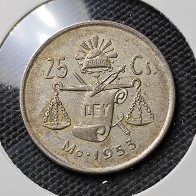 KK钱币收藏小铺 《套币 好品/批量散币专场》  2月预留时间 周末发货 -  墨西哥25分银币