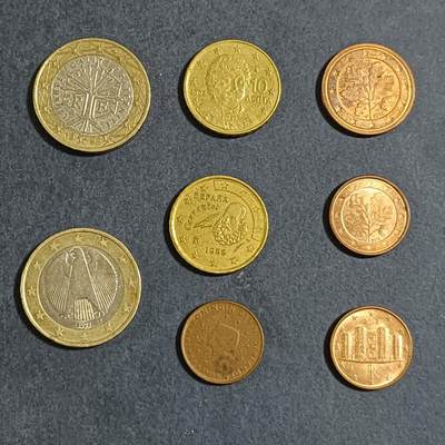 【游宝包邮场】蛇年第104期  - 欧元硬币 8枚