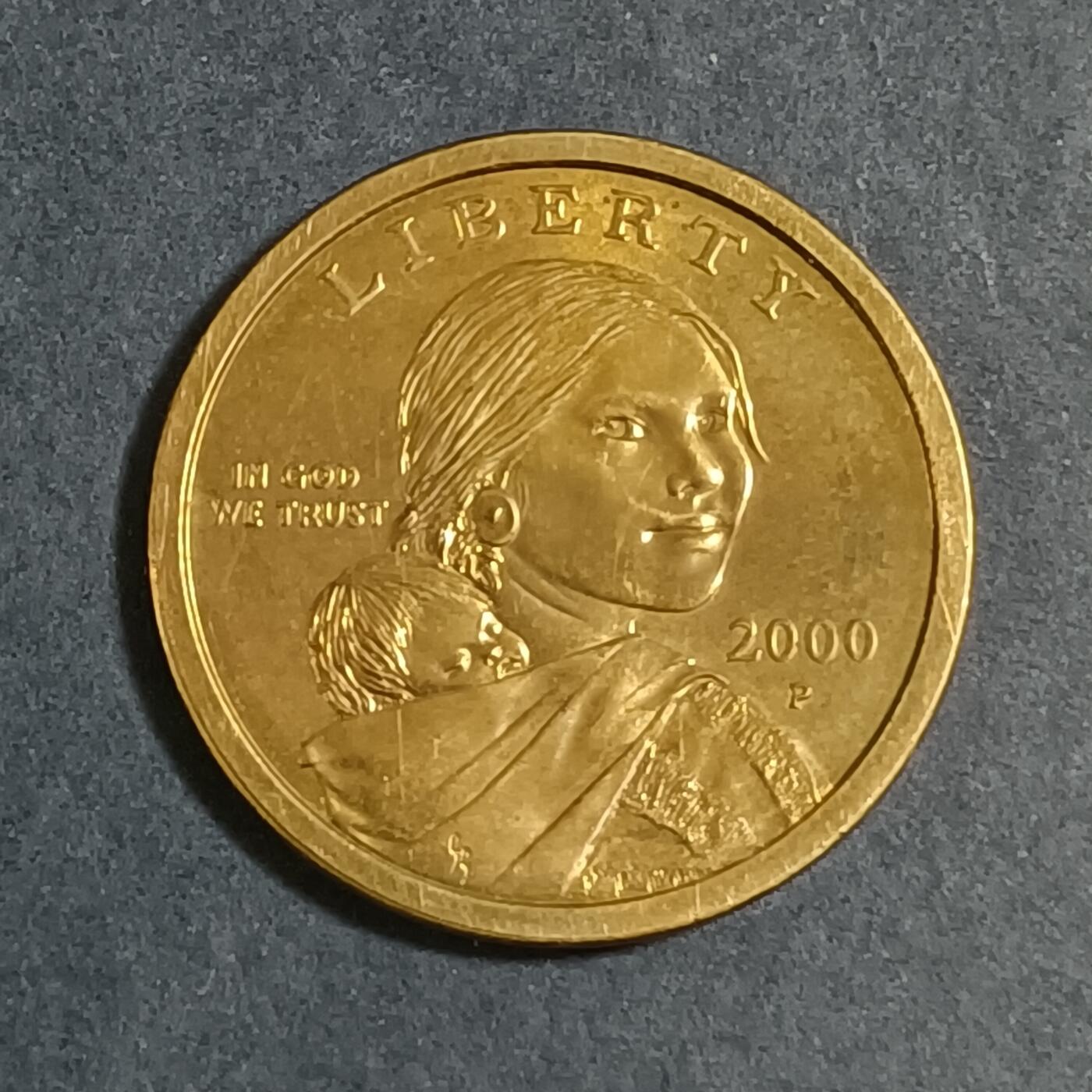 【游宝包邮场】蛇年第104期  美国-1美元 2000年