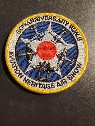 老王徽章第173期 - 美国二战胜利50周年航空遗产航展臂章