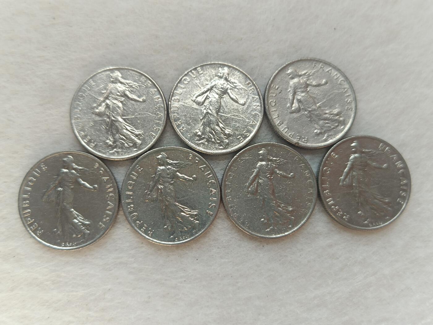 君烨收藏 0元起拍 散币场 每天一场 可留存 第21场 周日发货 23法国1/2法郎