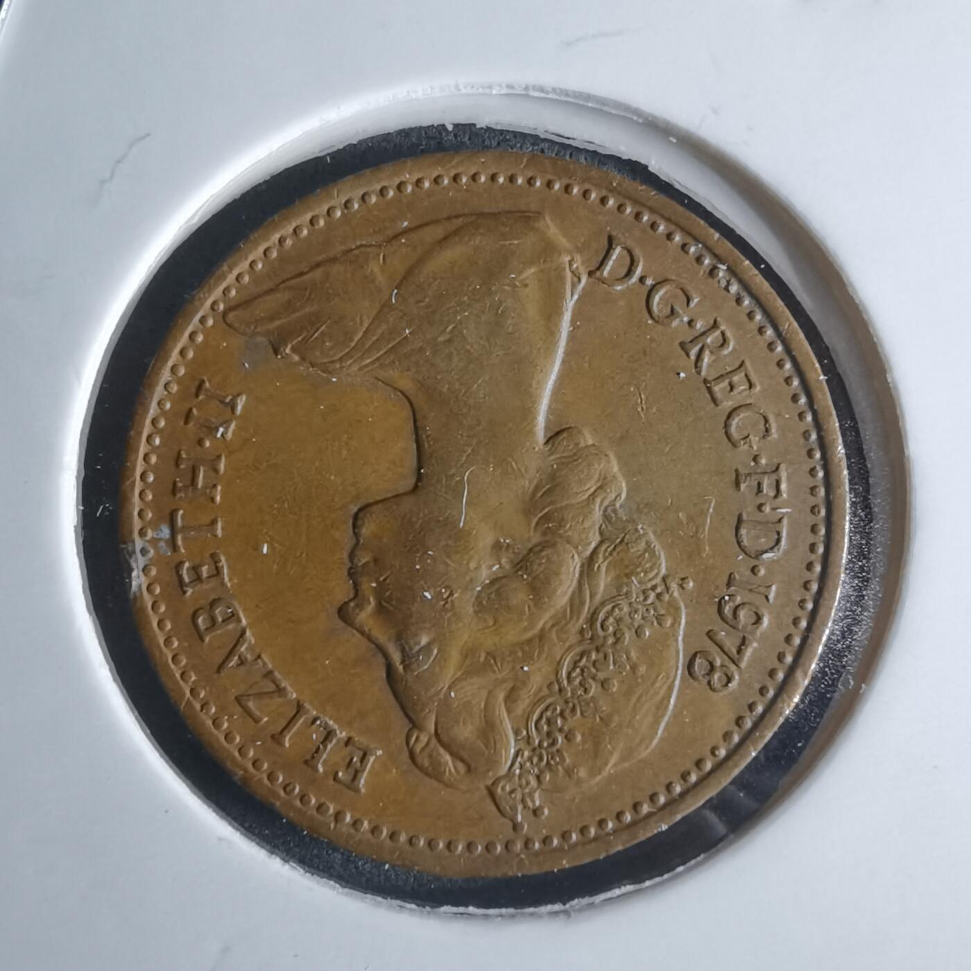 沼泽如烟--第951场 英国1978年1便士