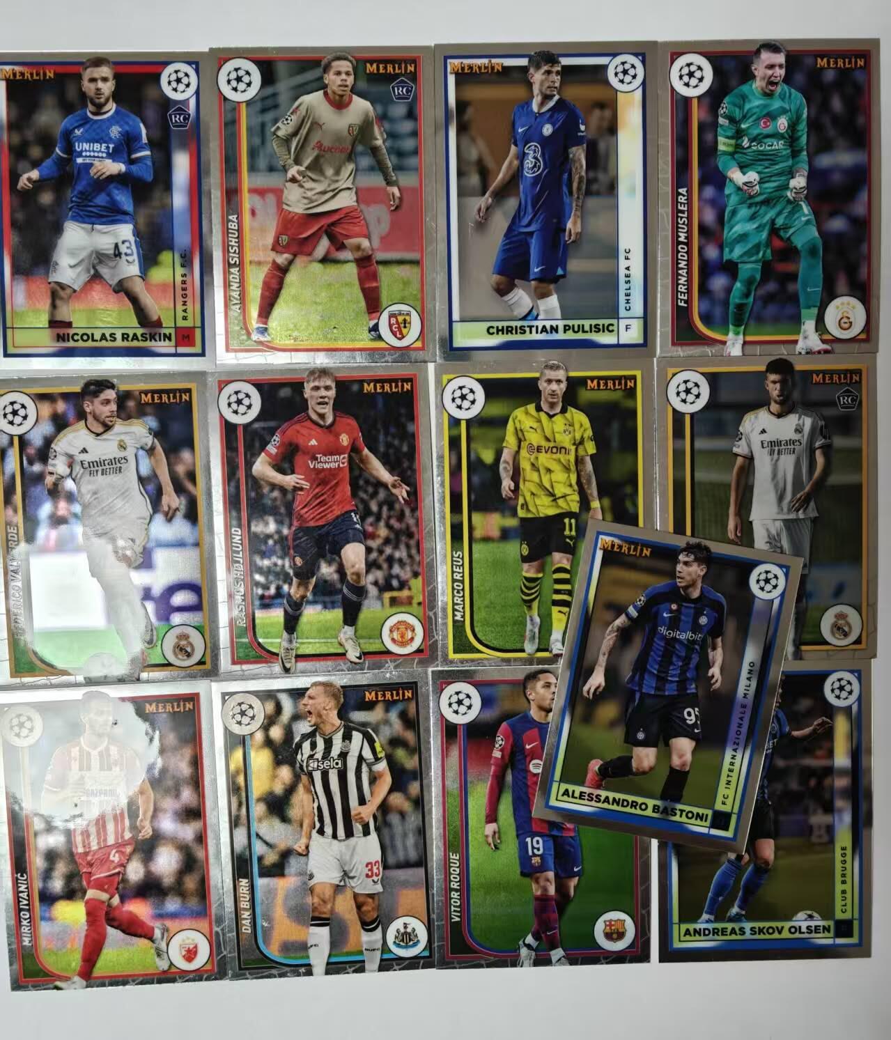 龙虎卡牌-七零场，2026首场，全场包邮！！（无佣金，周六结拍，欢迎送拍） 13张不重复 折射 Topps Merlin系列