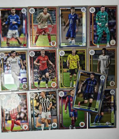 龙虎卡牌-七零场，2026首场，全场包邮！！（无佣金，周六结拍，欢迎送拍） - 13张不重复 折射 Topps Merlin系列