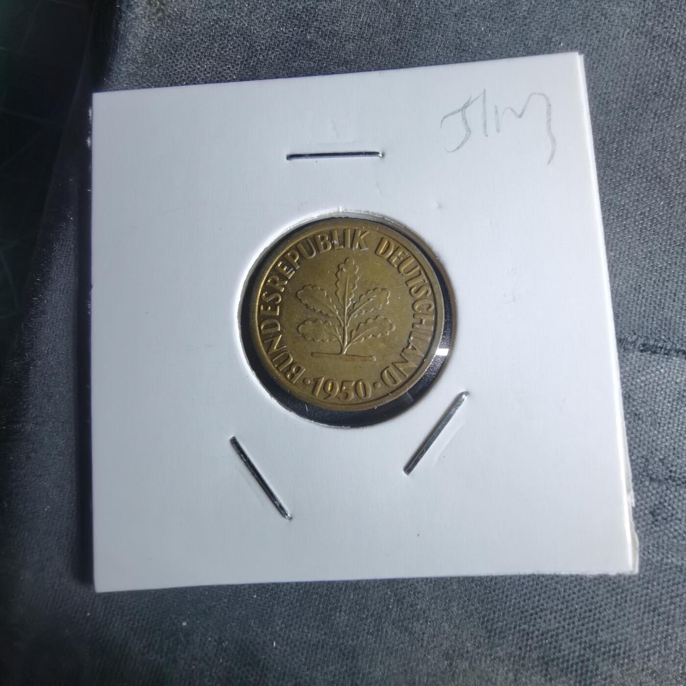 沼泽如烟--第951场 德国1950年5芬尼