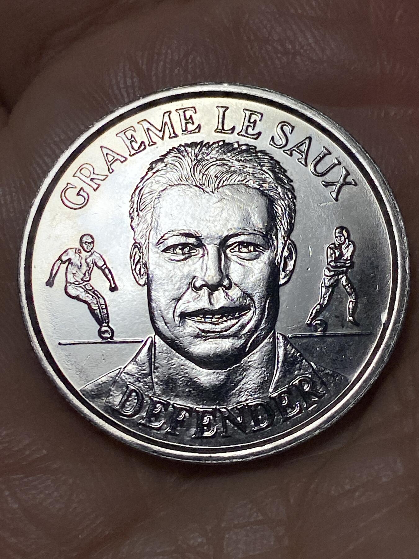 2026年第二场(总第一百七十一场）外国好品散币场(免佣金) 英国🇬🇧1998年法国世界杯纪念章(英格兰队传奇左后卫格雷姆·勒索克斯)