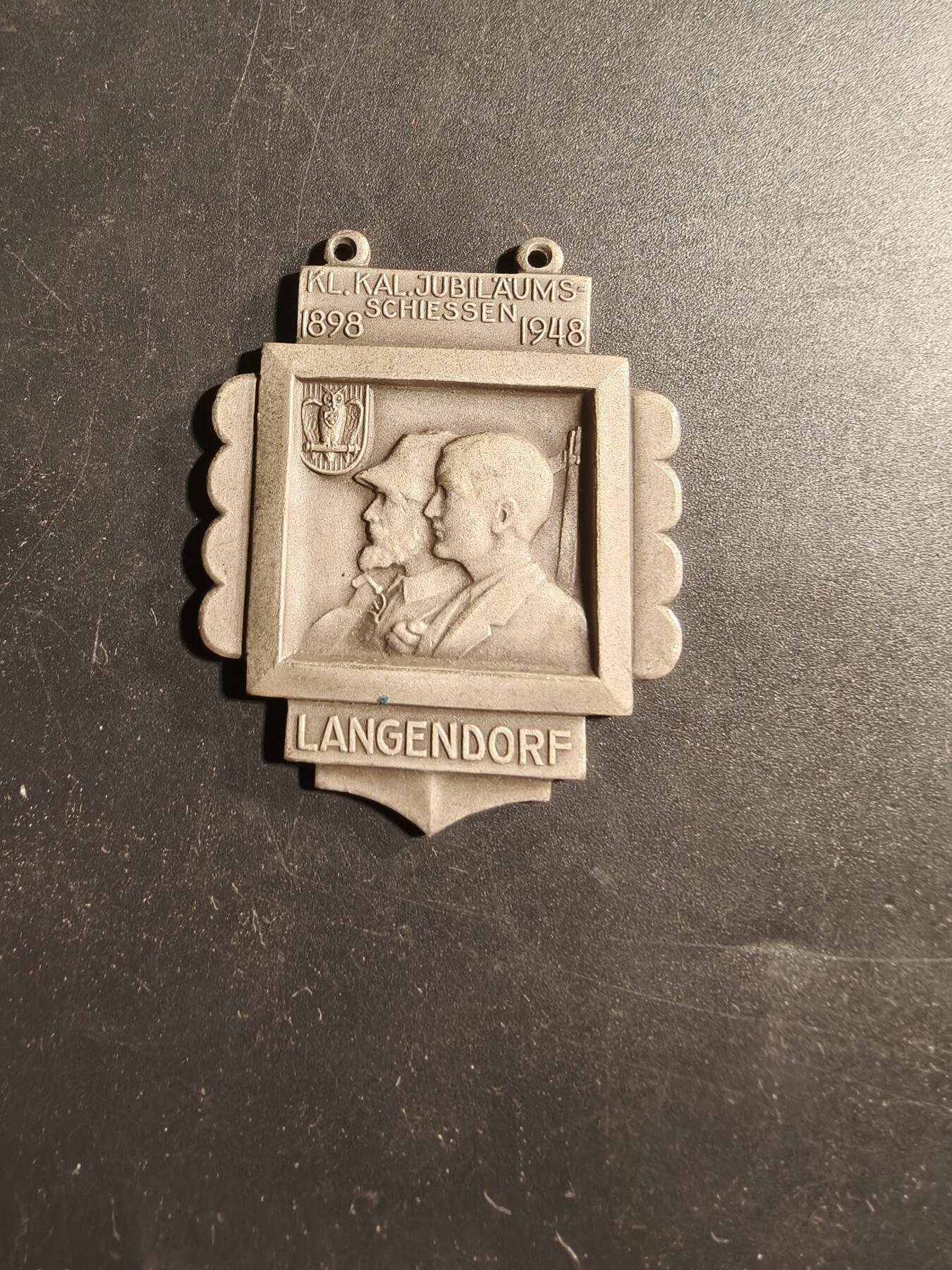老王徽章第173期 瑞士朗根多夫1898-1948年射击俱乐部周年纪念章