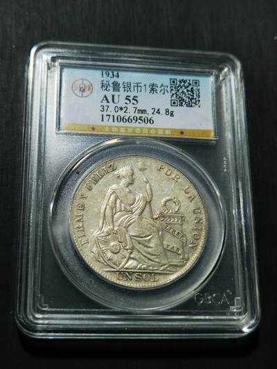 天下钱庄专场欢迎参拍 - 秘鲁1索尔银币