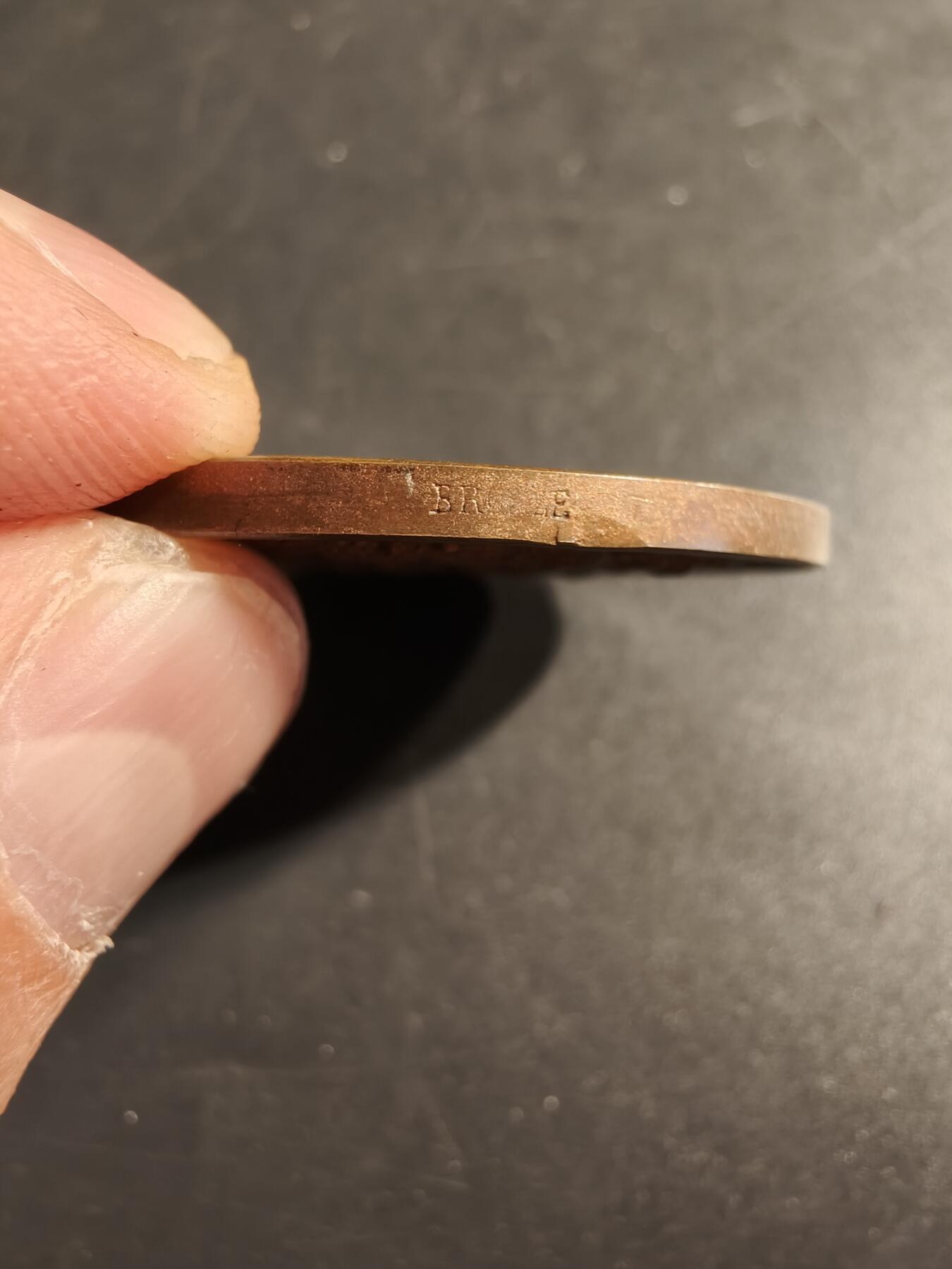 老王徽章第173期 法国北部园艺和工人花园协会大铜章     原盒      直径41mm    重量30g