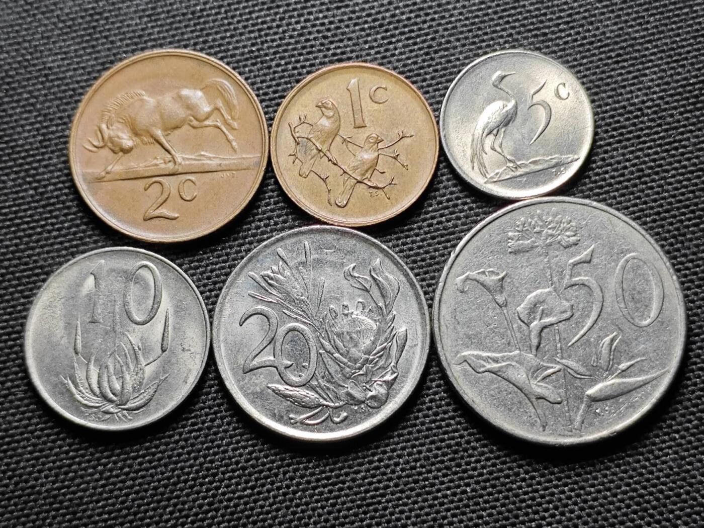 KK钱币收藏小铺 《套币 好品/批量散币专场》  2月预留时间 周末发货 1976 南非总统福歇 清年一组