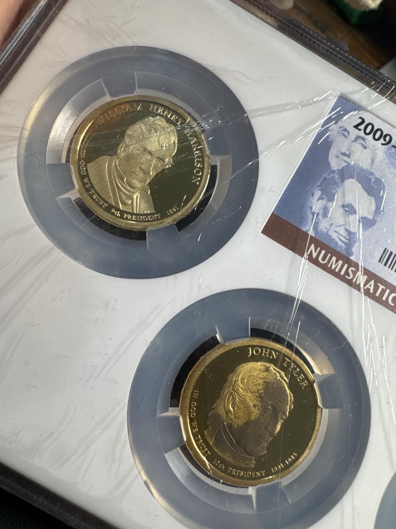 ❤️【币观天下】❤️ 第337期钱币拍卖- 2026.1.2周五晚上6点半场-长期征集拍品 美国2009年精制总统套币4枚 NGC PF69