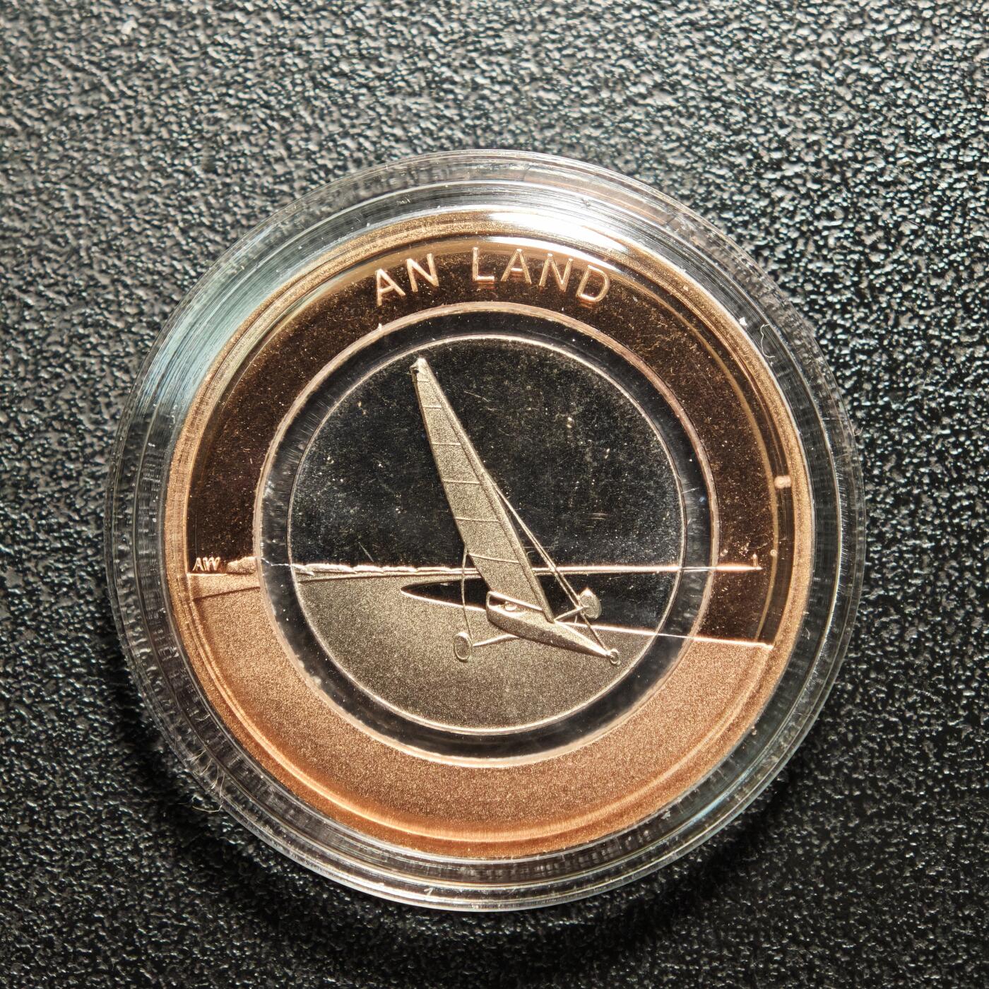 【德藏】世界币章拍卖第160期  2020年 德国滑翔机聚合环10欧元镍币 原册 直径约：28.75mm；重约：9.8g