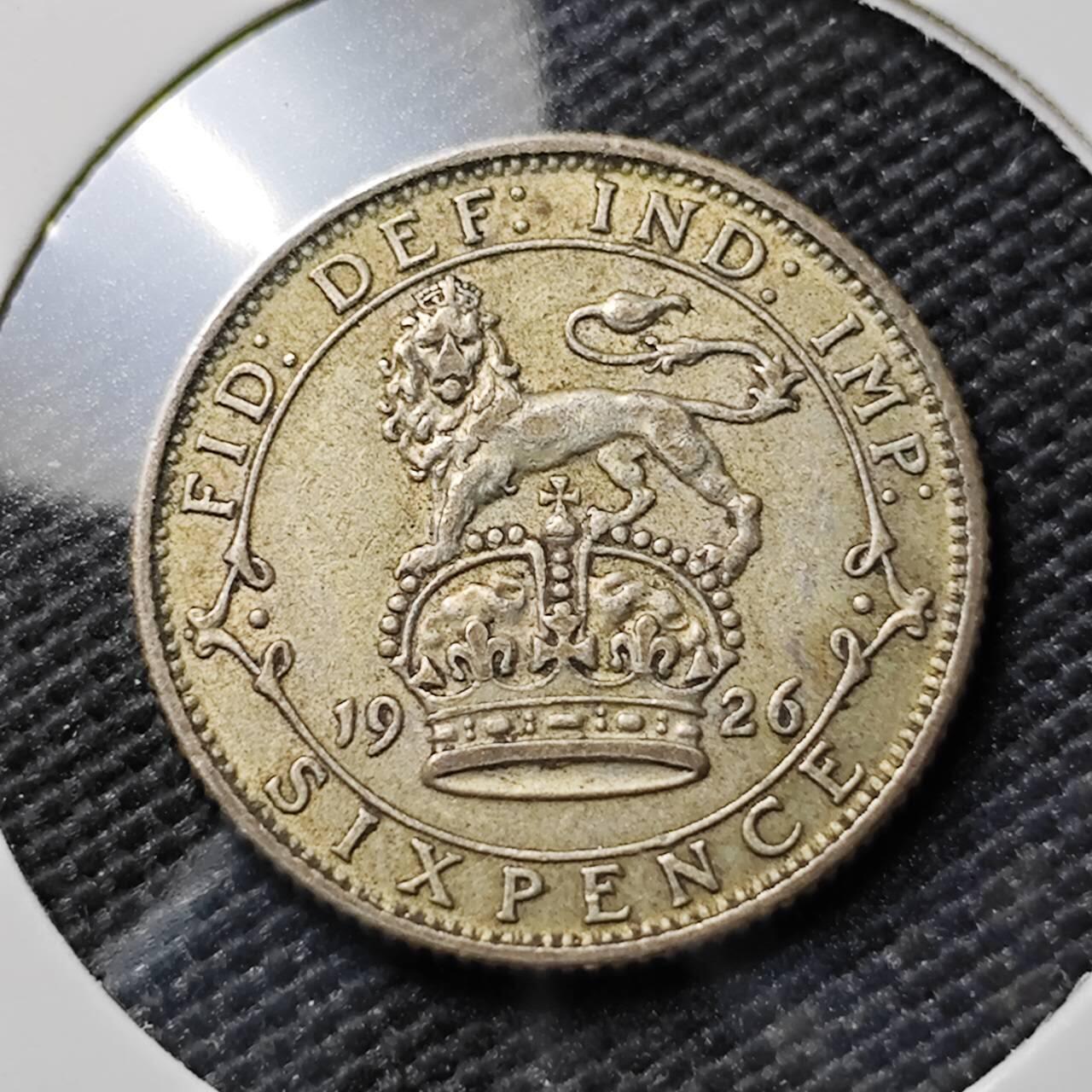 KK钱币收藏小铺 《套币 好品/批量散币专场》  2月预留时间 周末发货  1926英国6便士银币