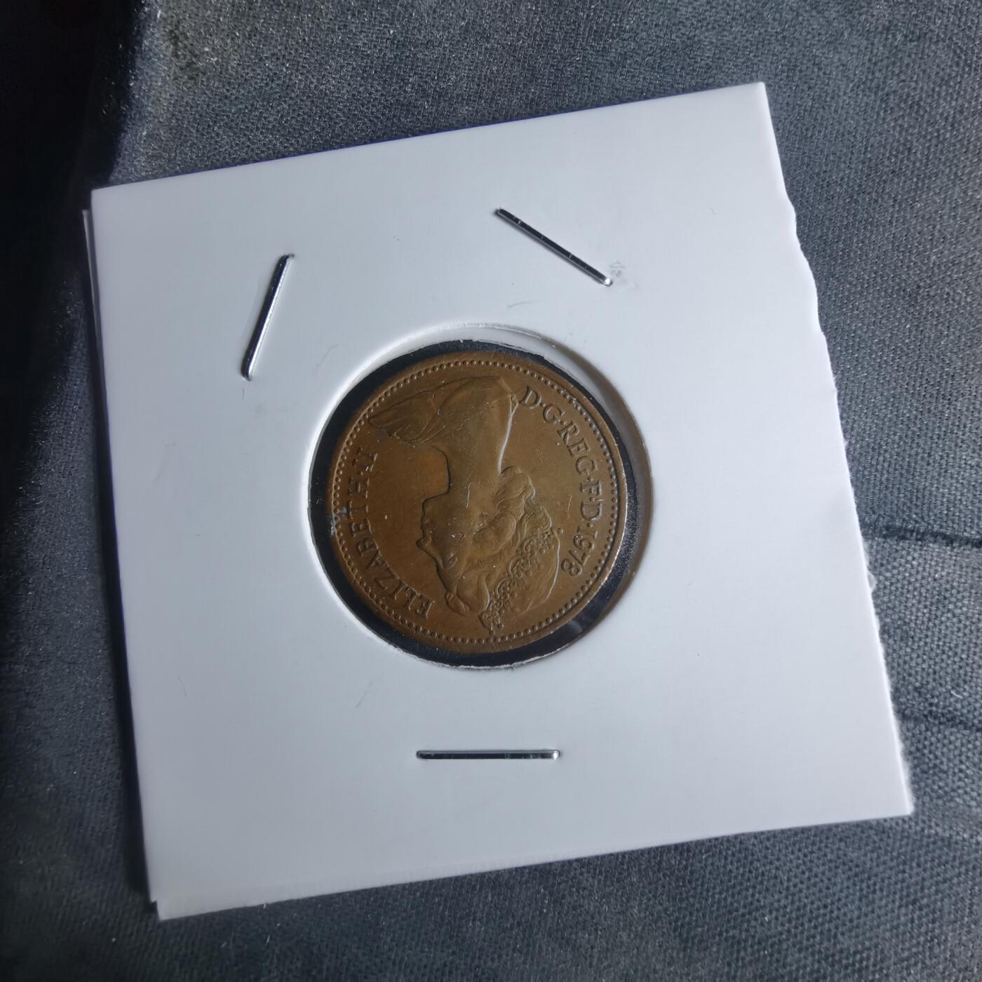 沼泽如烟--第951场 英国1978年1便士