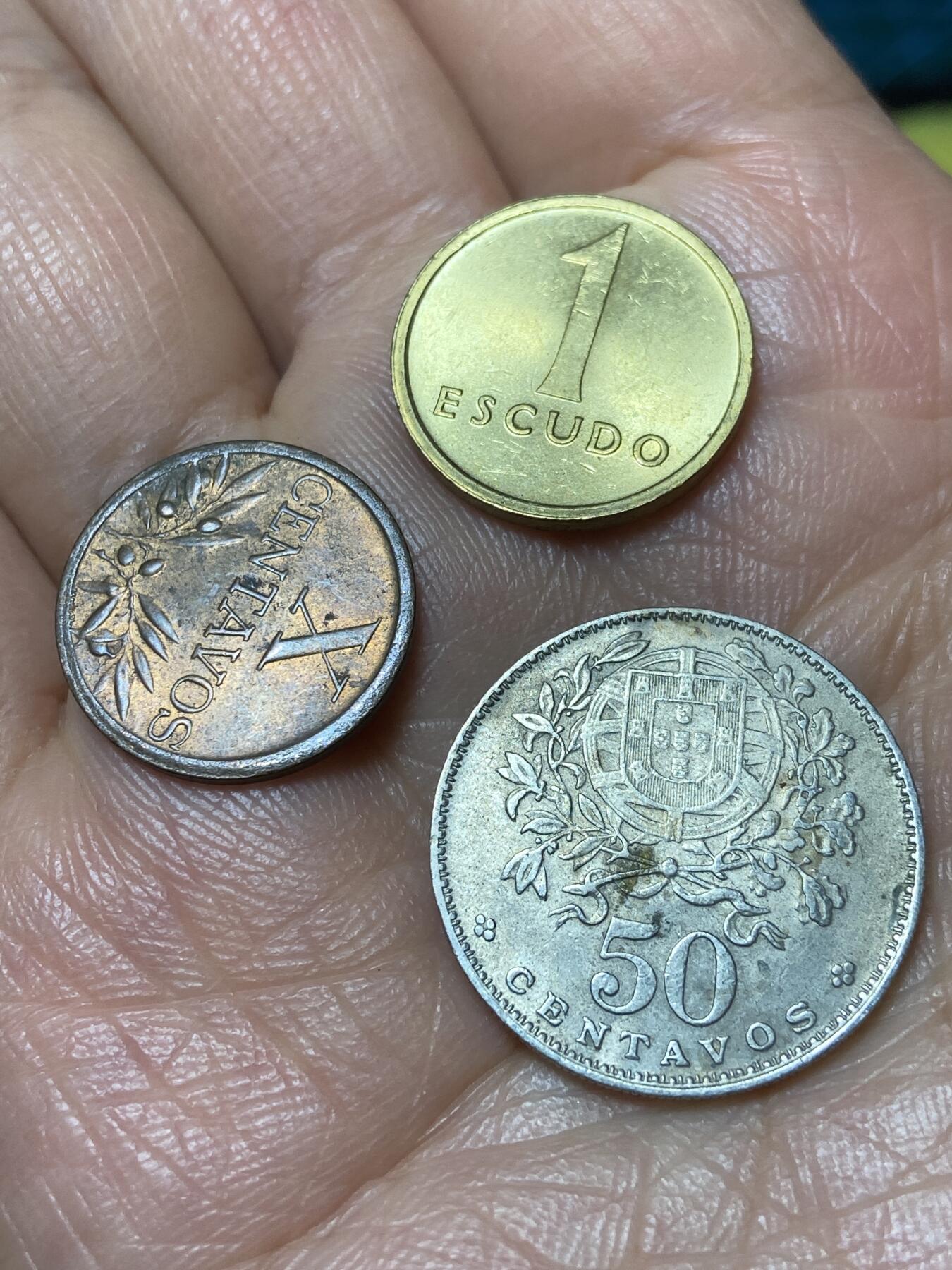 2026年第二场(总第一百七十一场）外国好品散币场(免佣金) 葡萄牙🇵🇹3枚：1943年10分(稀少早期年份)，1984年1埃斯库多，1961年50分