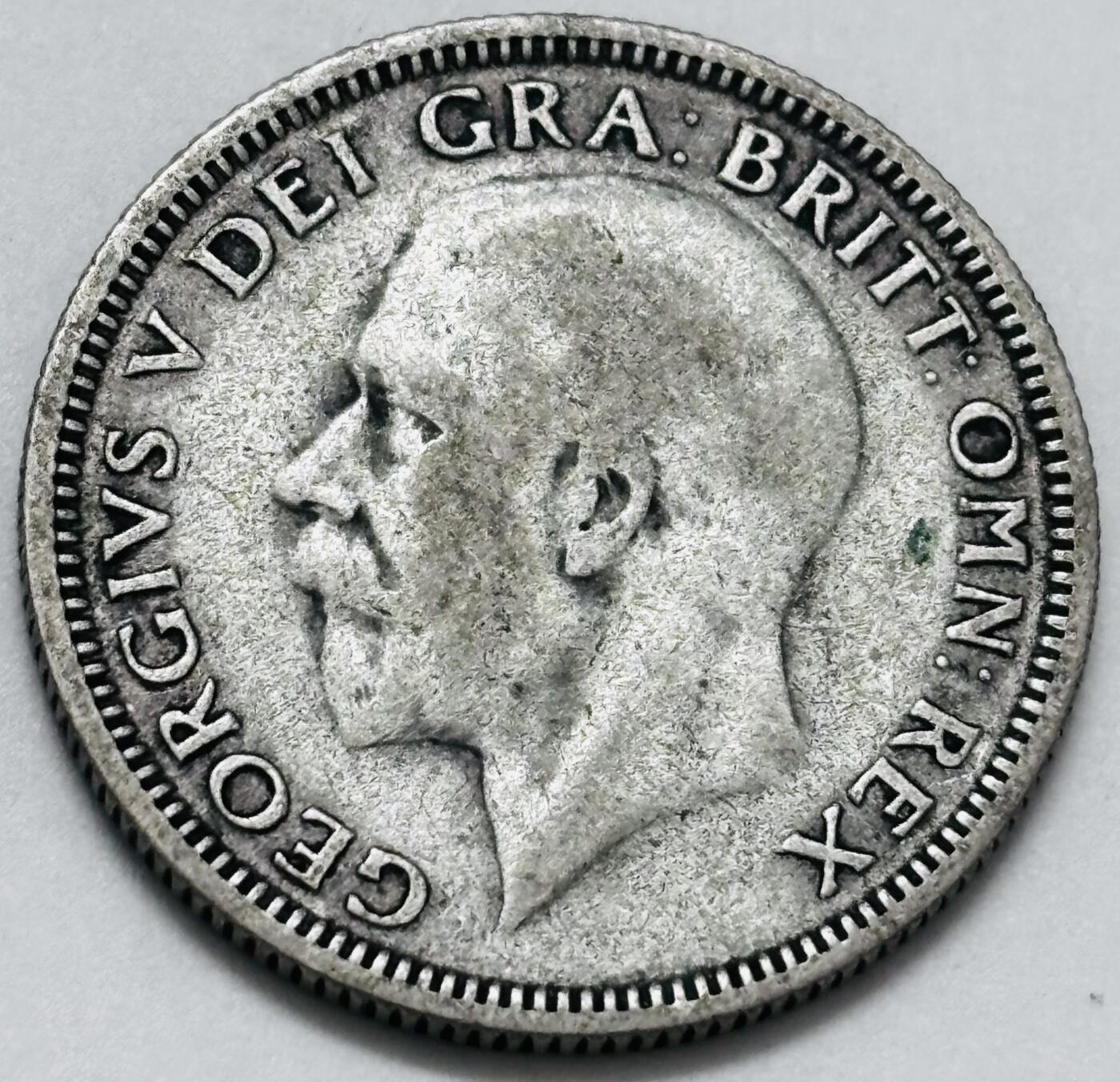 文馨钱币收藏 迎新纳福2026新年第一场（第 287 场）金银老铜币拍卖 好品 1929年英国乔治五世 1 先令银币，第四版本 5.65 克 500 银